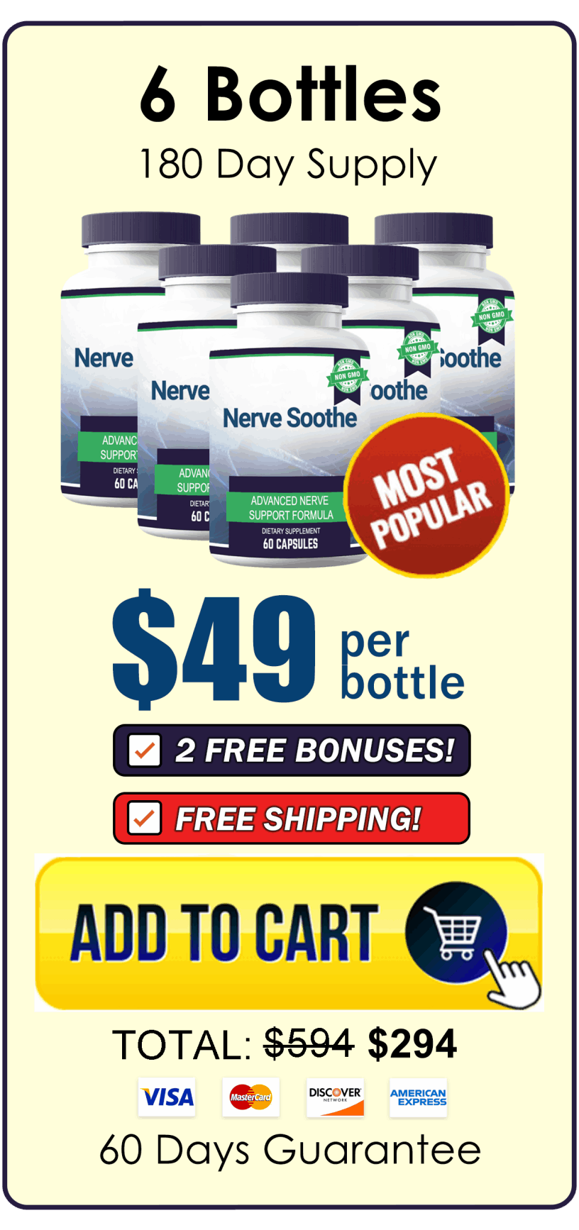 Order Nerve Soothe 6 Bottles